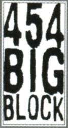logo 454 Big Block